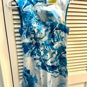 Blue & white Anthropologie dress